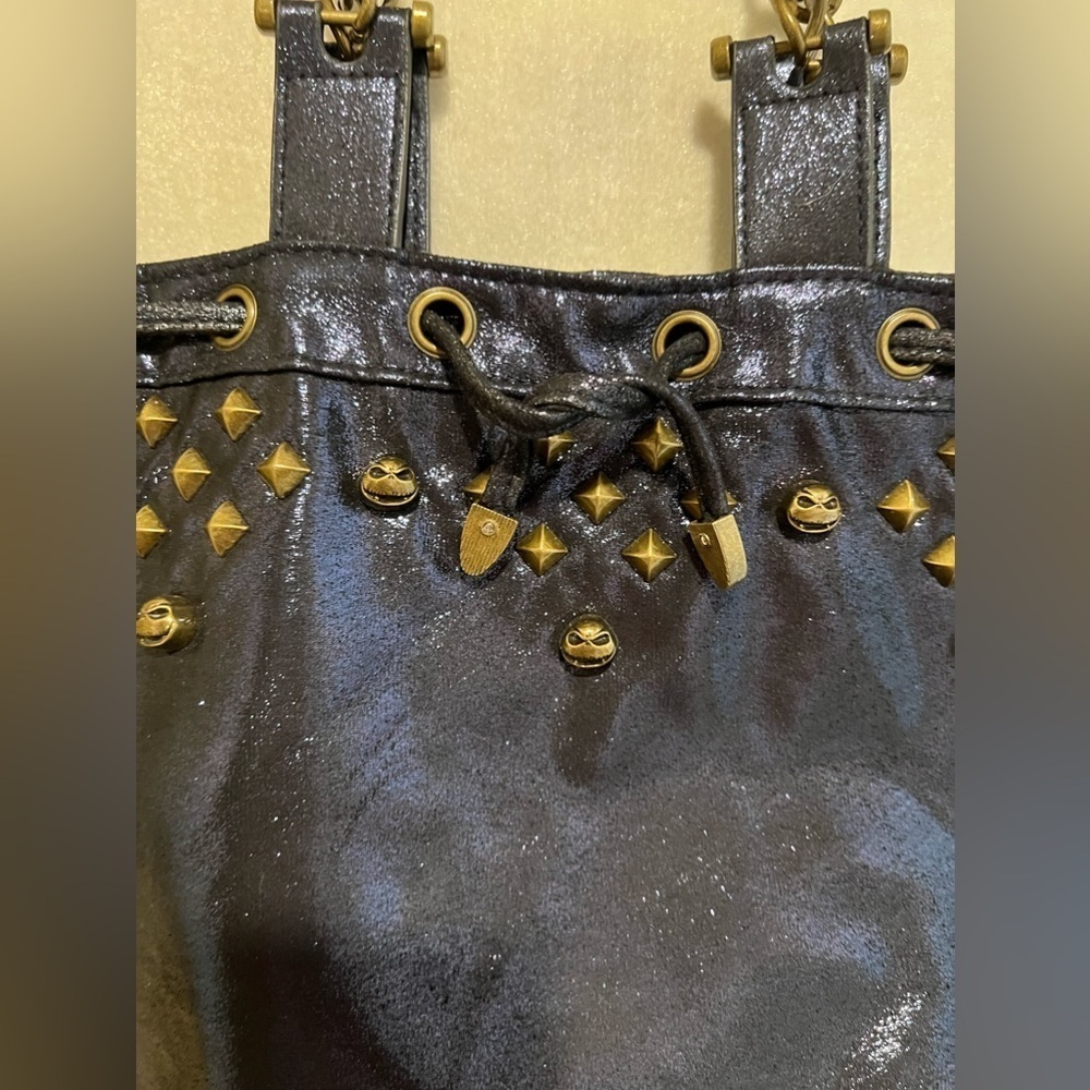 The Nightmare Before Christmas Womens Bucket Bag Glitter Indigo - Picture 2 of 11